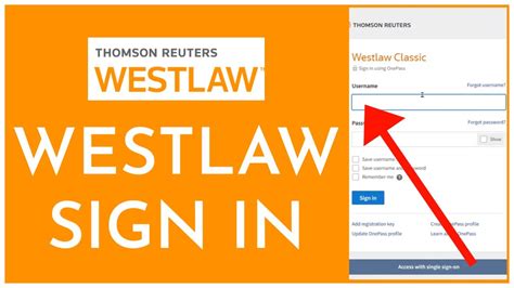 Update OnePass profile. . Westlaw signin